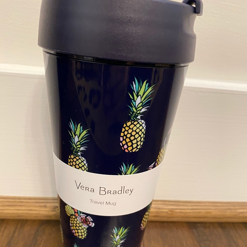 Vera Bradley Travel Mug coffee drink 16oz